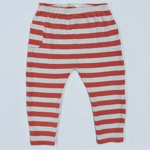 Baby Boden Striped Pants Boys 2-3 Y 2T 3T Girls Warm Red Oatmeal Cotton Pockets